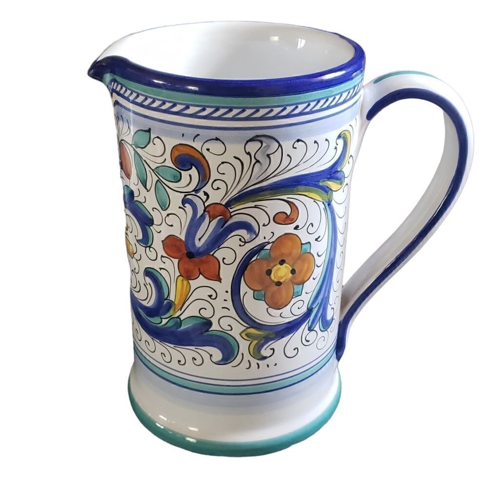 Handpainted Made in Italy Ceramic Bowl & Pitcher Set - Picture 2 of 16